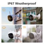 Imou – Caméra IP Wifi extérieur 5MP | Détection de présence humaine | Vision nocturne – Imou Bullet 2E 3K (5MP)