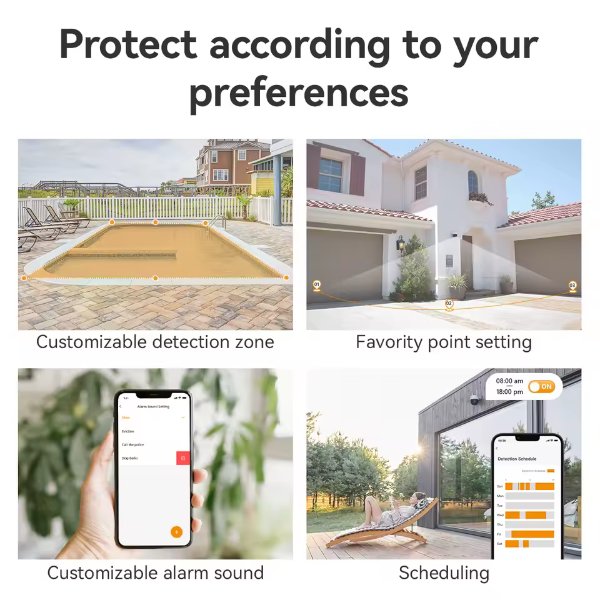 Imou – Caméra IP Wifi extérieur 3MP | Image 3MP 2K | Prise en charge du Wi-Fi 6 | Vision – Imou Bullet 3 2K (3MP)