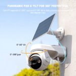 Imou – Caméra IP 4G extérieur 3MP | Image 3K QHD et vision nocturne intelligente et – Imou Cell PT 4G 2K (3MP)