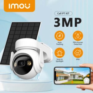 Imou – Caméra IP Wi-Fi extérieur 3MP | Image 3K QHD et vision nocturne intelligente et – Imou Cell PT Wi-Fi 2K (3MP)