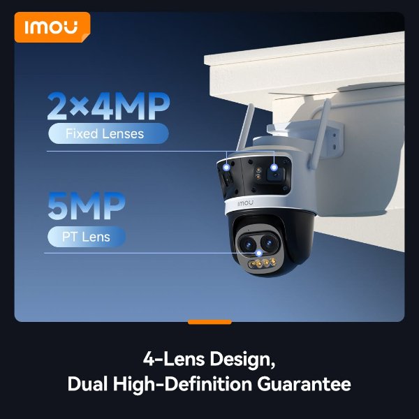 Imou – Caméra IP Wi-Fi extérieur 13MP | Appareil photo à zoom quadruple objectif | Clarté – Imou Cruiser Pano Z (13MP)
