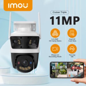 Imou – Caméra IP Wi-Fi extérieur à triple objectif 3+3+5MP | Sentinelle Tri-View, des – Imou Cruiser Triple (11MP)