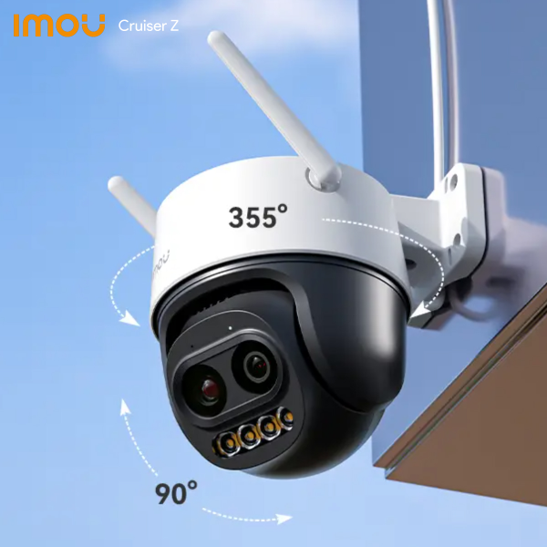 Imou – Caméra IP Wi-Fi extérieur 5MP | Image UHD 3K | Zoom Hybride 12× | Vision Nocturne – Imou Cruiser Z 3K (5MP)