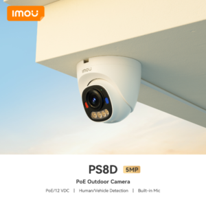 Imou – Caméra IP PoE intérieur 5MP | PoE/12VDC | Détection humaine/véhicule | Micro – Imou PS8D (5MP)