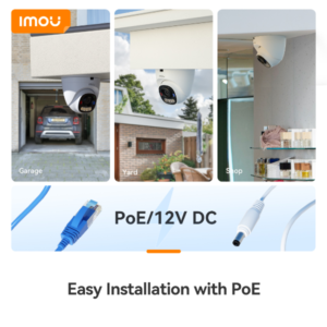 Imou – Caméra IP PoE intérieur 5MP | PoE/12VDC | Détection humaine/véhicule | Micro – Imou PS8D (5MP)