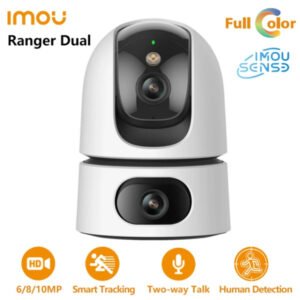 Imou – Caméra IP Wi-Fi intérieur à double objectif 10MP | Vision Nocturne Intelligente en – Imou Ranger Dual (10MP)