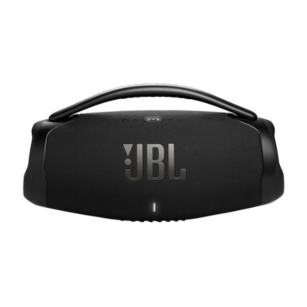 Enceinte portable stéréo 200 Watts – Bluetooth 5.3 – Wifi – Autonomie 24h – Etanche IP67 – JBL Boombox 3 WiFi