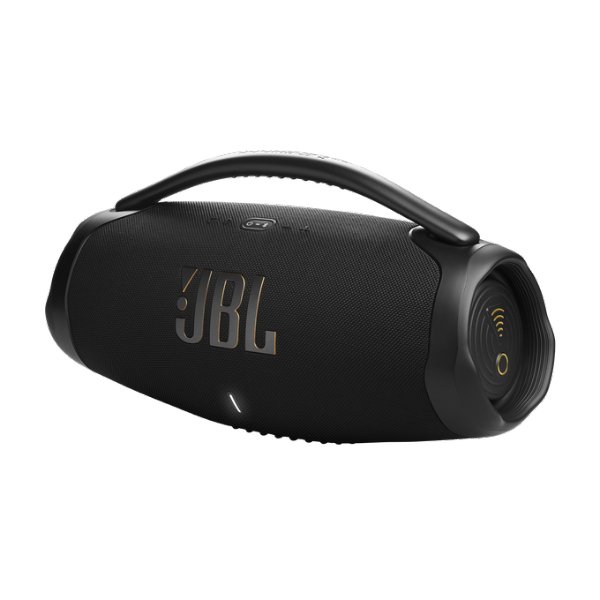 Enceinte portable stéréo 200 Watts – Bluetooth 5.3 – Wifi – Autonomie 24h – Etanche IP67 – JBL Boombox 3 WiFi
