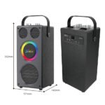 Baffle/Haut-parleur portable sans fil BT avec 2 microphones – OEM JSQ9405