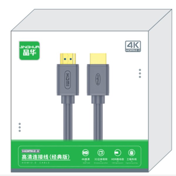 Câble HDMI Vers HDMI Haute Vitesse Ultra HD 4K 5M – JiNGHUA JH-H310H (3M) 4K
