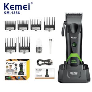Tondeuse sans fil rechargeable – KEMEI KM-1386