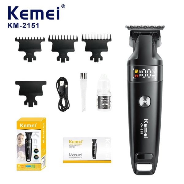 Tondeuse sans fil rechargeable – KEMEI KM-2151