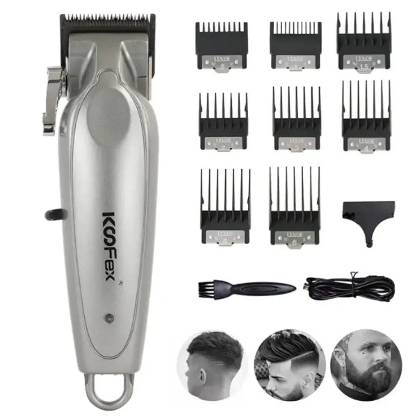 Tondeuse professionnelle KooFex Fade Master BLDC Gris et Noir (KF-6245) – KSFEX KF6245 TONDEUSE RECHARGEABLE