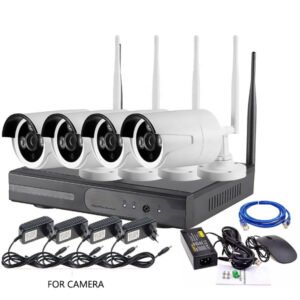 Kit NVR 4 de vidéosurveillance sans fil 3mp 5G – NVR kit 4 Sans Fil 5G 3mp