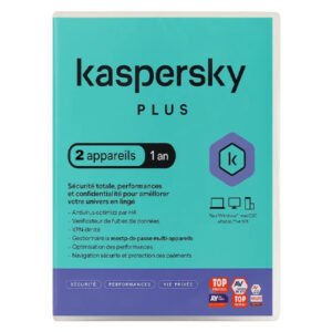 Kaspersky Anti-Virus Plus – Licence 2 postes 1 an
