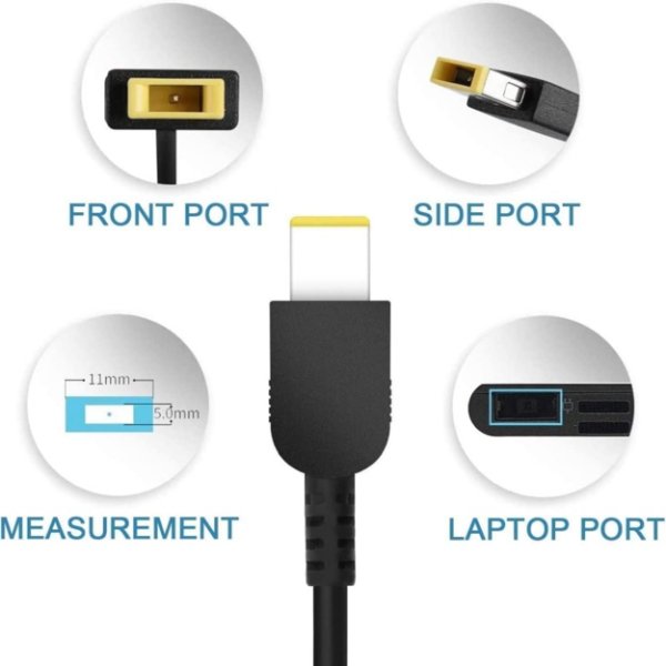 Chargeur Ordinateur Portable LENOVO 20V2.25A USB (Original) – LENOVO 20V2.25A USB (Original)
