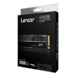 Disque Dur SSD M.2 interne 256Gb NVMe 2280 – PCIe Gen3x4 – Lexar NM620 M.2 2280 NVMe SSD 256GB