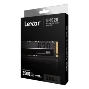 Disque Dur SSD M.2 interne 256Gb NVMe 2280 – PCIe Gen3x4 – Lexar NM620 M.2 2280 NVMe SSD 256GB