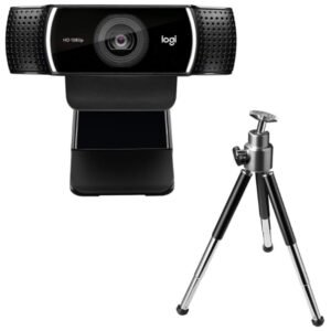 Webcam Full HD 1080p avec deux microphones omnidirectionnels et trépied – Logitech C922 Pro
