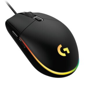 Souris filaire pour gamer – droitier – capteur optique 8000 dpi – 6 boutons programmables – Logitech G G102 LightSync (Original)