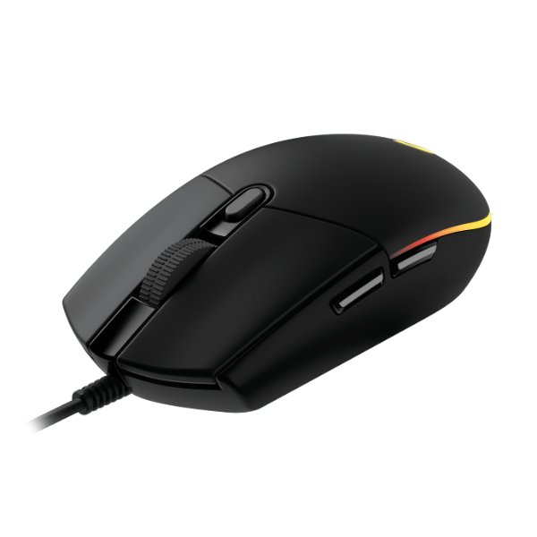 Souris filaire pour gamer – droitier – capteur optique 8000 dpi – 6 boutons programmables – Logitech G G102 LightSync (Original)