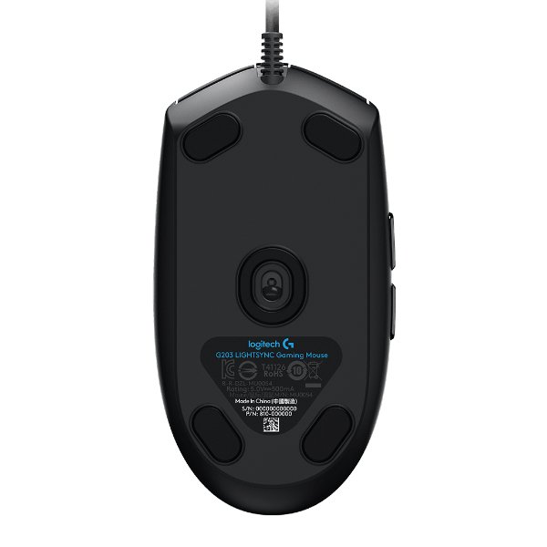Souris filaire pour gamer – droitier – capteur optique 8000 dpi – 6 boutons programmables – Logitech G G102 LightSync (Original)