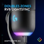 Micro supercardioïde USB – rétroéclairage RGB – Logitech G Yeti GX USB