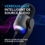 Micro supercardioïde USB – rétroéclairage RGB – Logitech G Yeti GX USB
