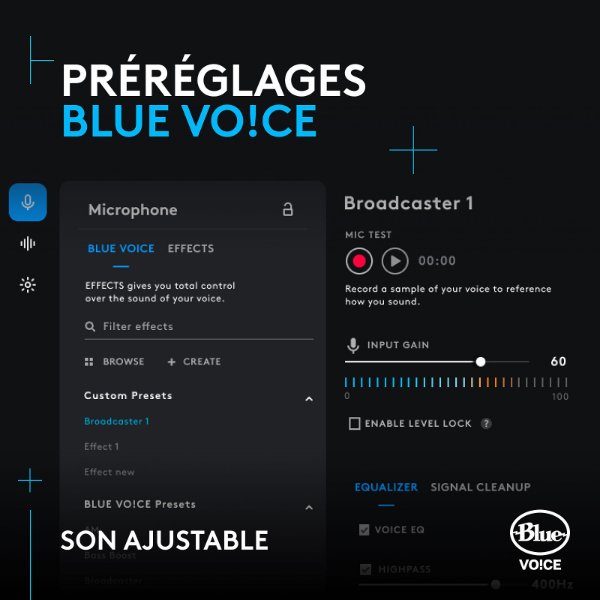 Micro cardioïde USB – rétroéclairage RGB – Logitech G Yeti Orb USB