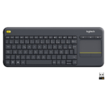 Clavier sans fil – pavé tactile – compatible Android – AZERTY, Français – Logitech K400 Plus (Original)