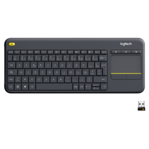 Clavier sans fil – pavé tactile – compatible Android – AZERTY, Français – Logitech K400 Plus (Original)