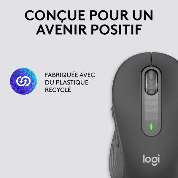 Souris sans fil – droitier – capteur optique 2000 dpi – 5 boutons – Logitech M650 (Original)
