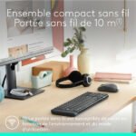 Ensemble clavier + souris sans fil connectivité avec Dongle USB – QWERTY, Anglais – Logitech MK220 (Original)