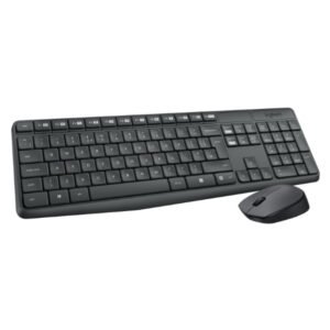 Ensemble clavier + souris sans fil connectivité avec Dongle USB – QWERTY, Anglais – Logitech MK235 (Original)