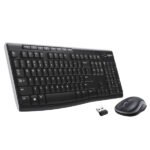 Ensemble clavier + souris sans fil connectivité avec Dongle USB – QWERTY, Anglais – Logitech MK270 (Original)