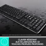 Ensemble clavier + souris sans fil connectivité avec Dongle USB – QWERTY, Anglais – Logitech MK270 (Original)