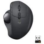 Souris sans fil / Trackball sans fil – droitier – capteur optique 440 dpi – 8 boutons – Logitech MX Ergo (Original)