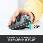 Souris sans fil / Trackball sans fil – droitier – capteur optique 440 dpi – 8 boutons – Logitech MX Ergo (Original)