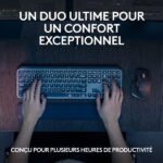 Ensemble sans fil souris + clavier – capteur optique 8000 dpi – 7 boutons – technologie – Logitech MX Keys S Combo (Original)