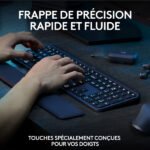 Ensemble sans fil souris + clavier – capteur optique 8000 dpi – 7 boutons – technologie – Logitech MX Keys S Combo (Original)