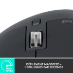 Souris sans fil – droitier – capteur optique 8000 dpi – 7 boutons – molette exclusive – Logitech MX Master 3S (Original)