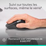 Souris sans fil – droitier – capteur laser 8000 dpi – 8 boutons – molette exclusive pour – Logitech MX Master 4 (Original)