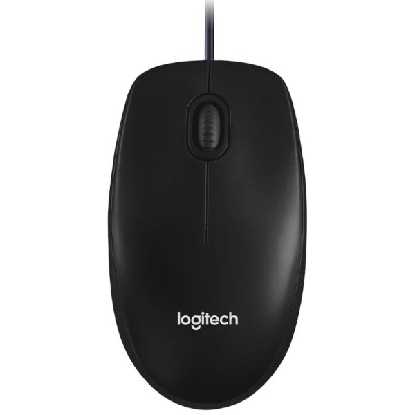 Souris filaire – ambidextre – capteur optique 1000 dpi – 3 boutons – Logitech Mouse M100r (Original)