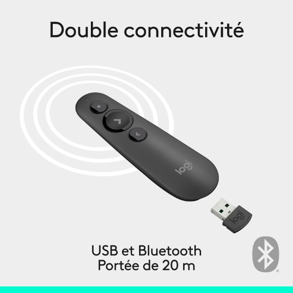 Télécommande de présentation – Logitech R500s Laser Presentation Remote