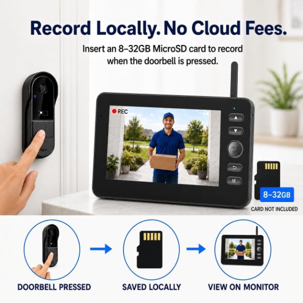 Sonnette Vidéo Sans Fil 1080P M10S