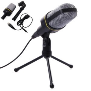 Micro de réduction de bruit pour ordinateur avec trépied Microphone à condensateur SF-920 – Microphone SF-920
