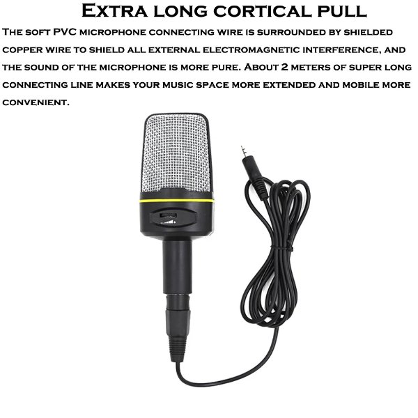 Micro de réduction de bruit pour ordinateur avec trépied Microphone à condensateur SF-920 – Microphone SF-920