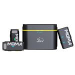Micro cravate sans fil pour 2 personnes (2,4 GHz, noir) – MOMA LARK M1 DUO