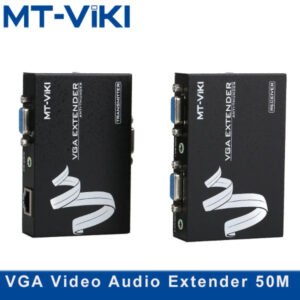 Extender VGA 50m sur Ethernet Cat6, 1 entrée, 2 sorties, 1080p – MT-VIKI MT-50T