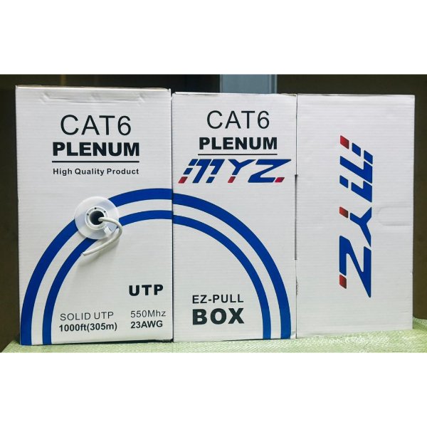 Cable UTP CAT6 RJ45 indoor 23AWG PLENUM 305M / Cable RJ45 / Cable CAT6 – MYZ A6UTP2